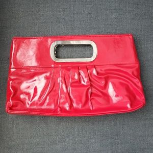 COPY - Red Faux Leather Clutch